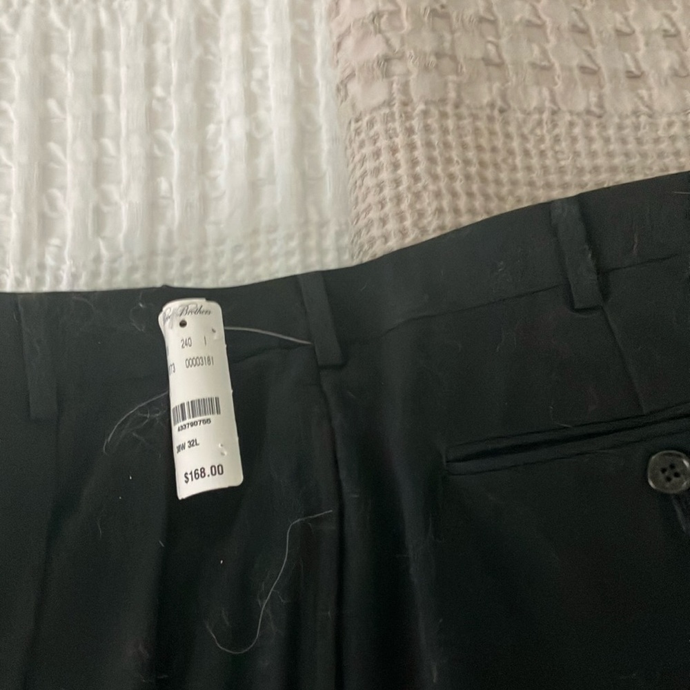 Brooks Brothers Black Dress Pants with Smooth Fabric